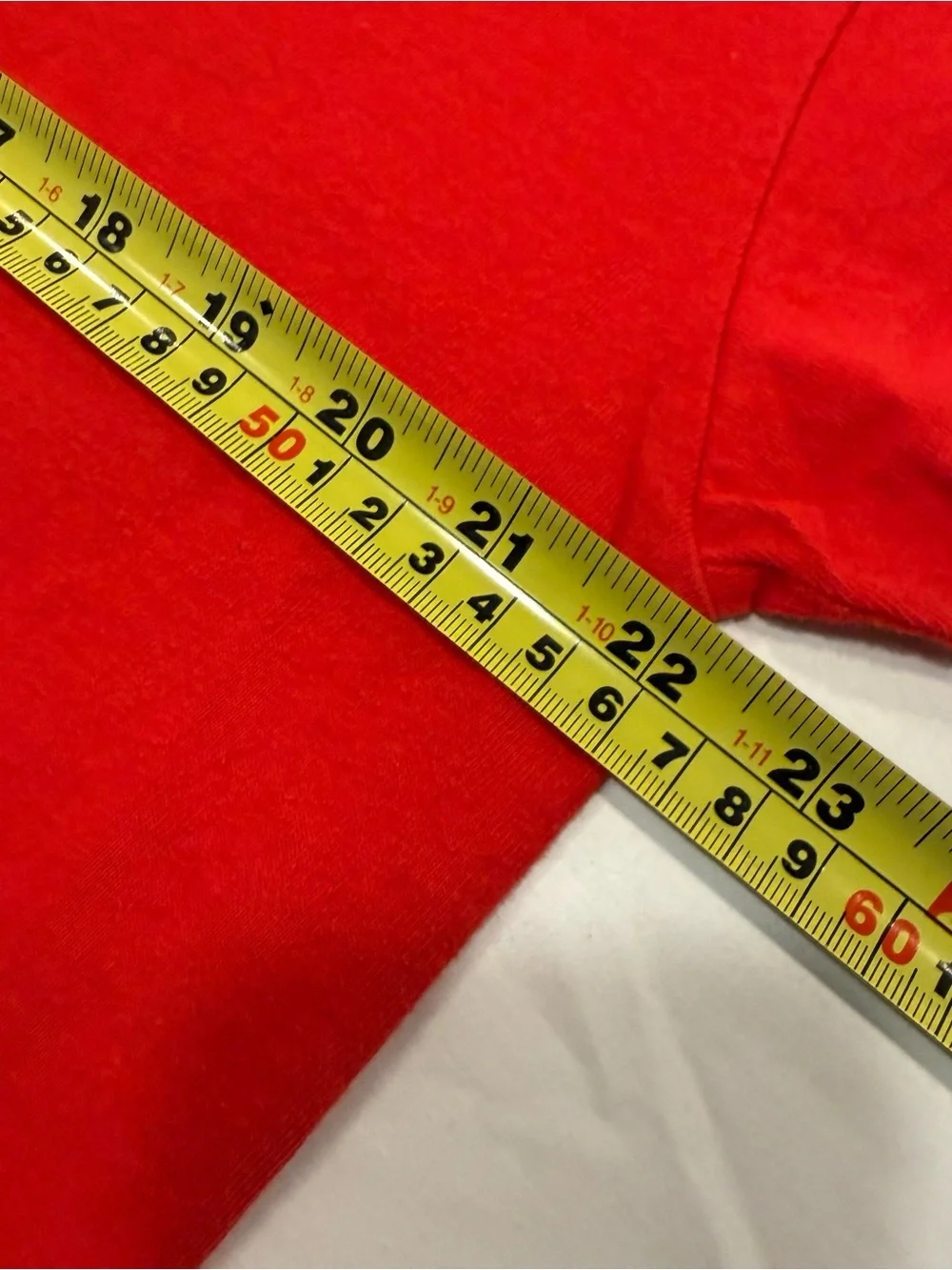 Vintage Nike Mid Swoosh Spell Out Graphic Solid Red Mens T-Shirt Size XL Y2k - Picture 4 of 5
